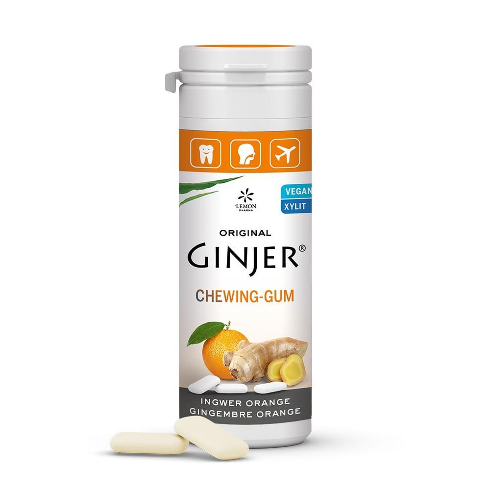 Ginjer - Original Chewing Gum - Orange Flavour - 30 gm