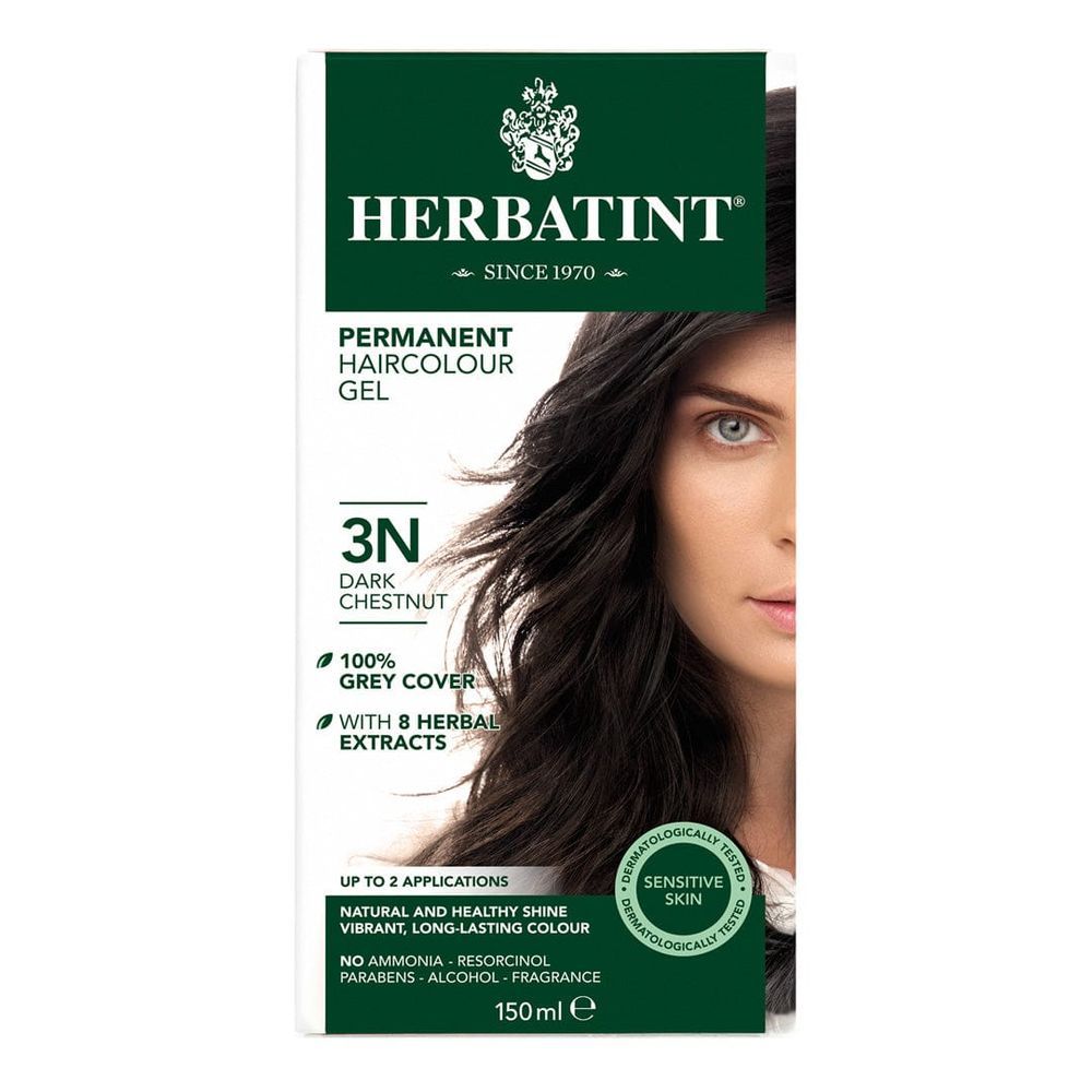 Herbatint - Permanent Hair Colour Gel - 3N Dark Chestnut - 150 ml