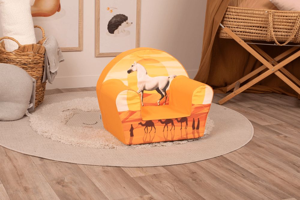 Delsit - Kids Arm Chair - Arabic Horse And Camels