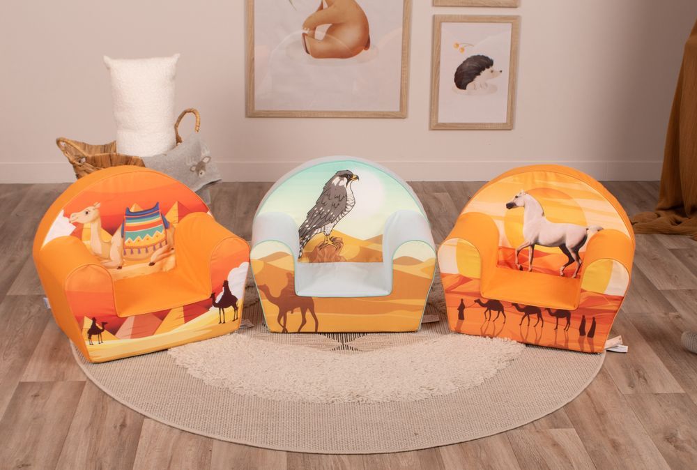 Delsit - Kids Arm Chair - Arabic Horse And Camels