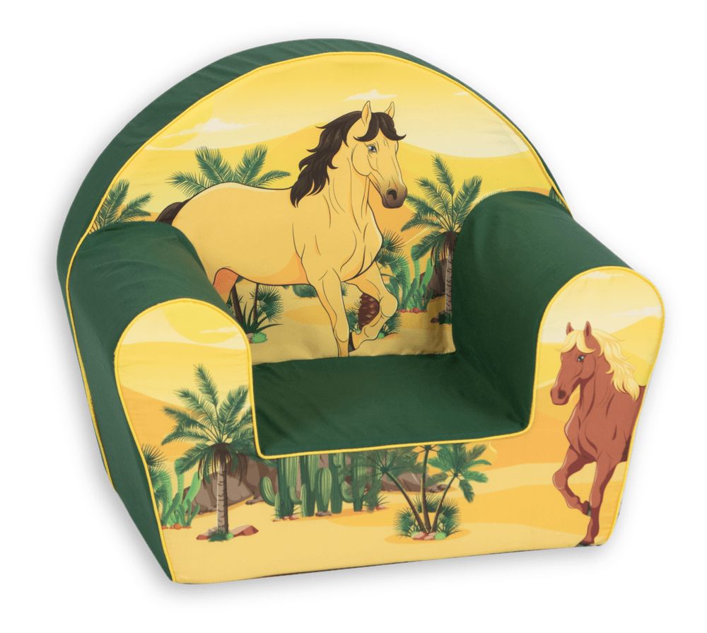 Delsit - Kids Arm Chair - Arabic Horses