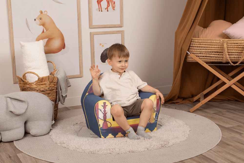 Delsit - Kids Arm Chair - Camel 2