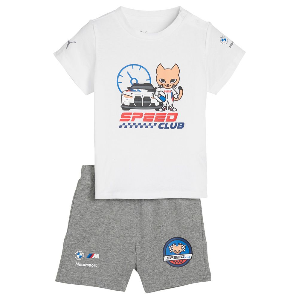 Puma - 2pc-Set - Bmw Toddler Short sleeve Set - White/Grey