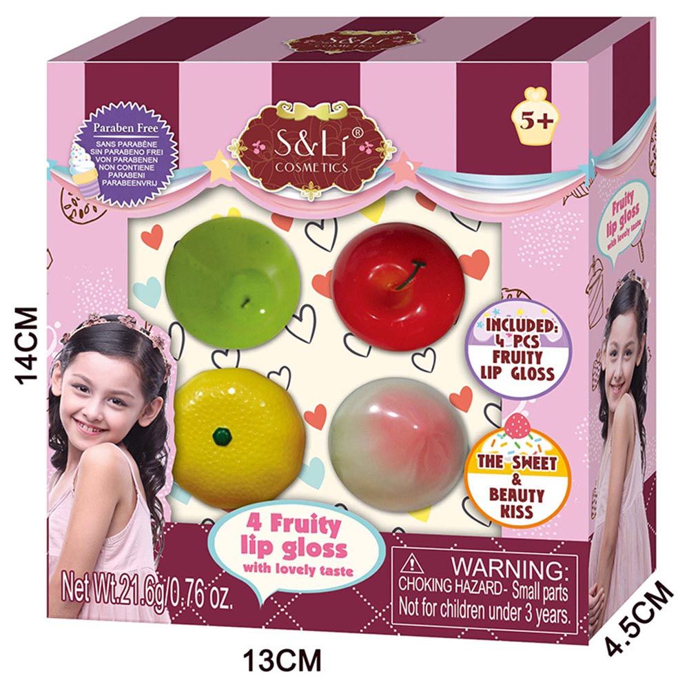 Stem - Fruity Lip Gloss With Lovely Taste - 4pcs