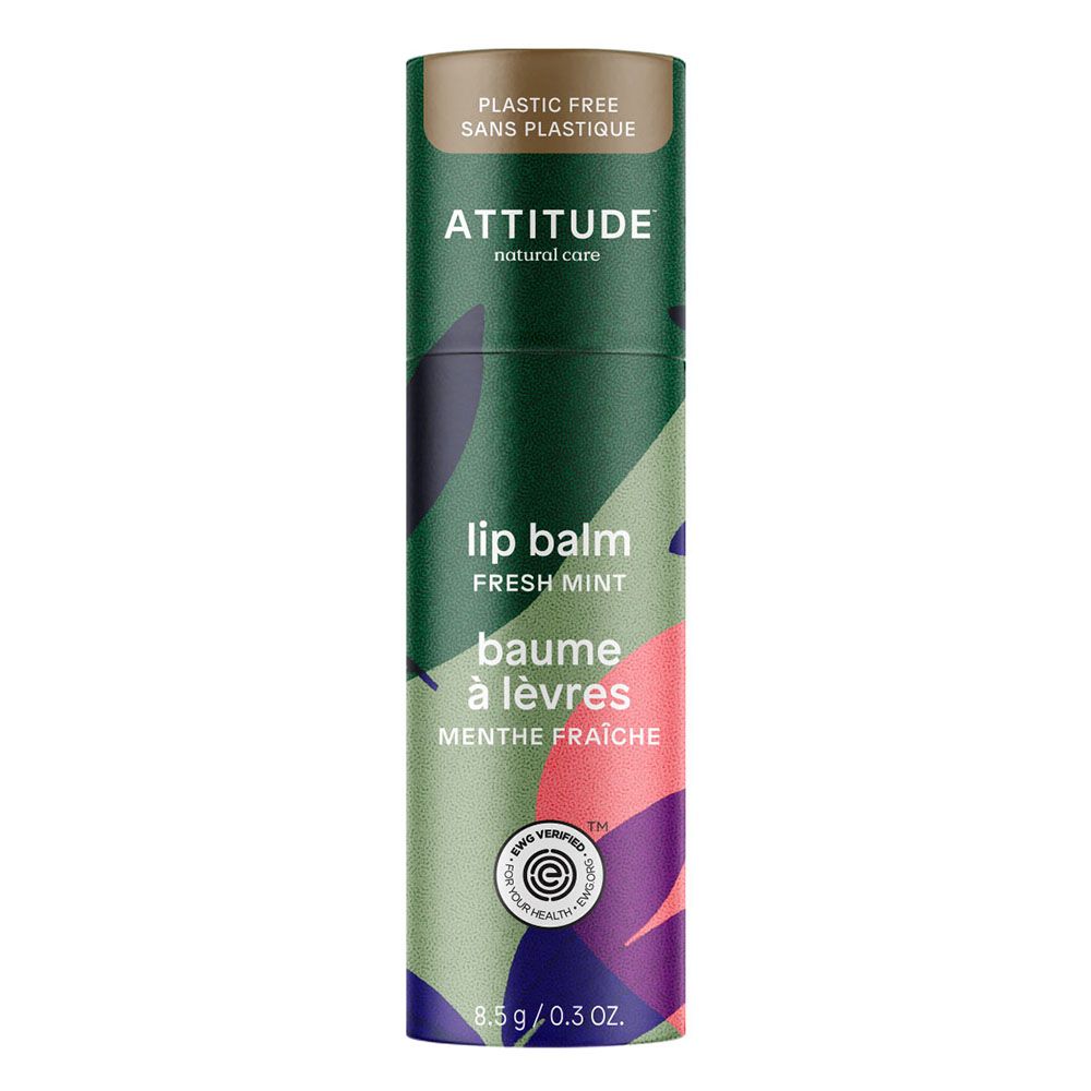 Attitude - Plastic-Free Lip Balm - Mint - 8.5 g