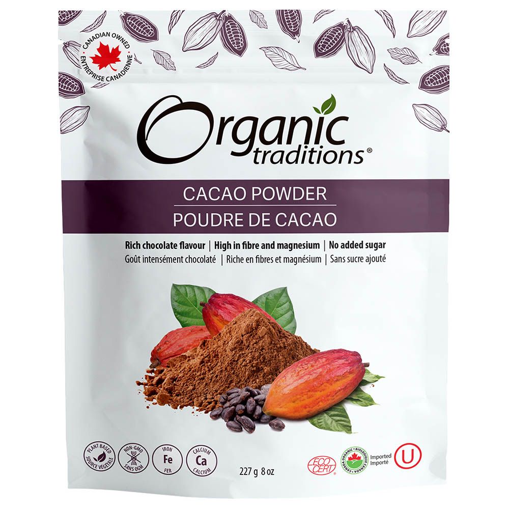 Organic Traditions - Cacao Powder - 227 gm