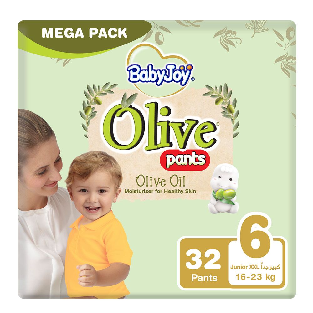 Babyjoy - Olive Diaper Pants - 16-23 Kg - Size 6 - Junior XXL - 32pcs