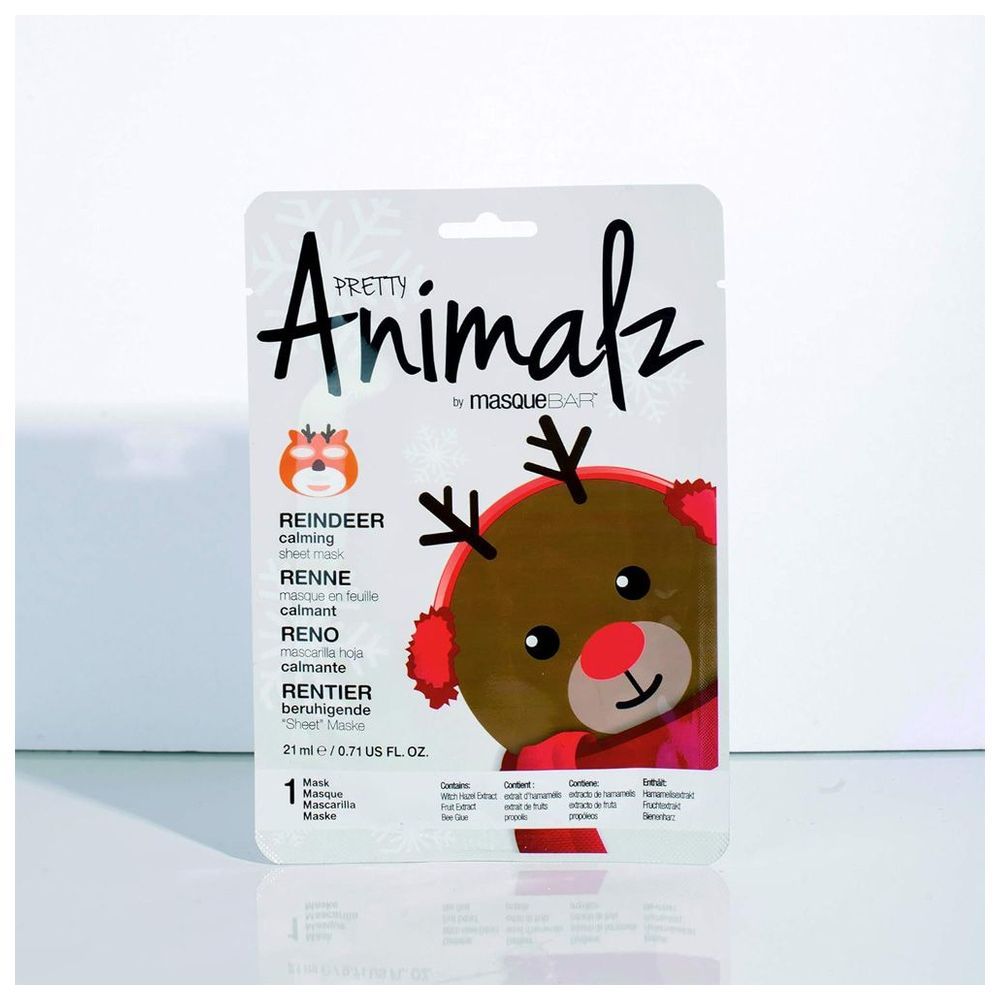 Masquebar - Pretty Animalz Reindeer Calming Sheet Mask - 21ml