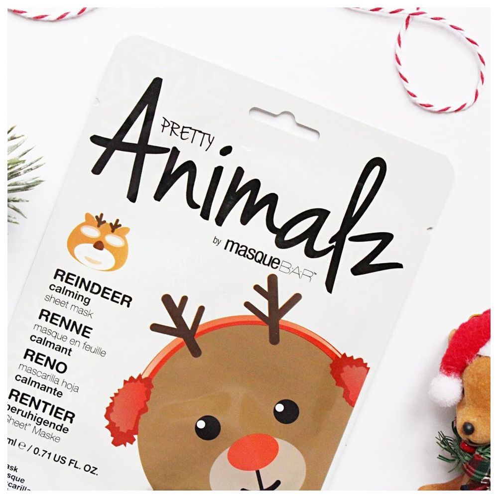 Masquebar - Pretty Animalz Reindeer Calming Sheet Mask - 21ml