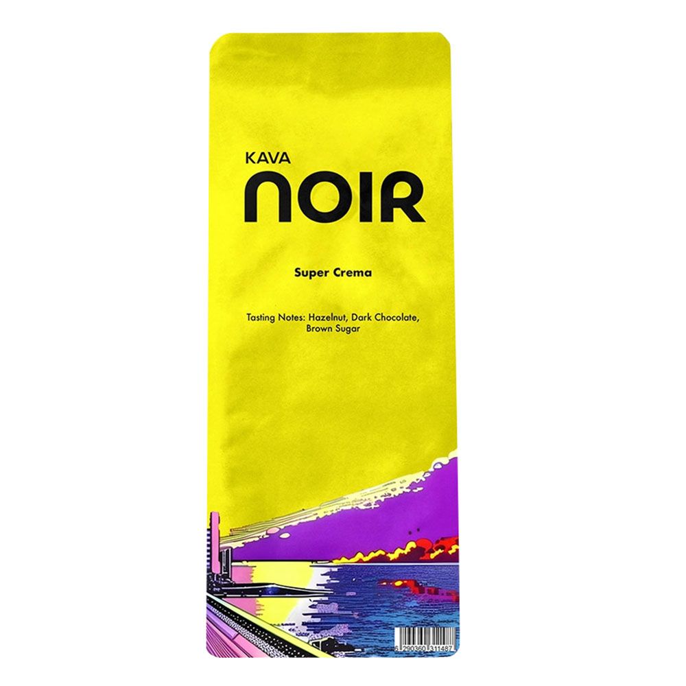 Kava Noir - Super Crema Roasted Coffee Beans - 1Kg