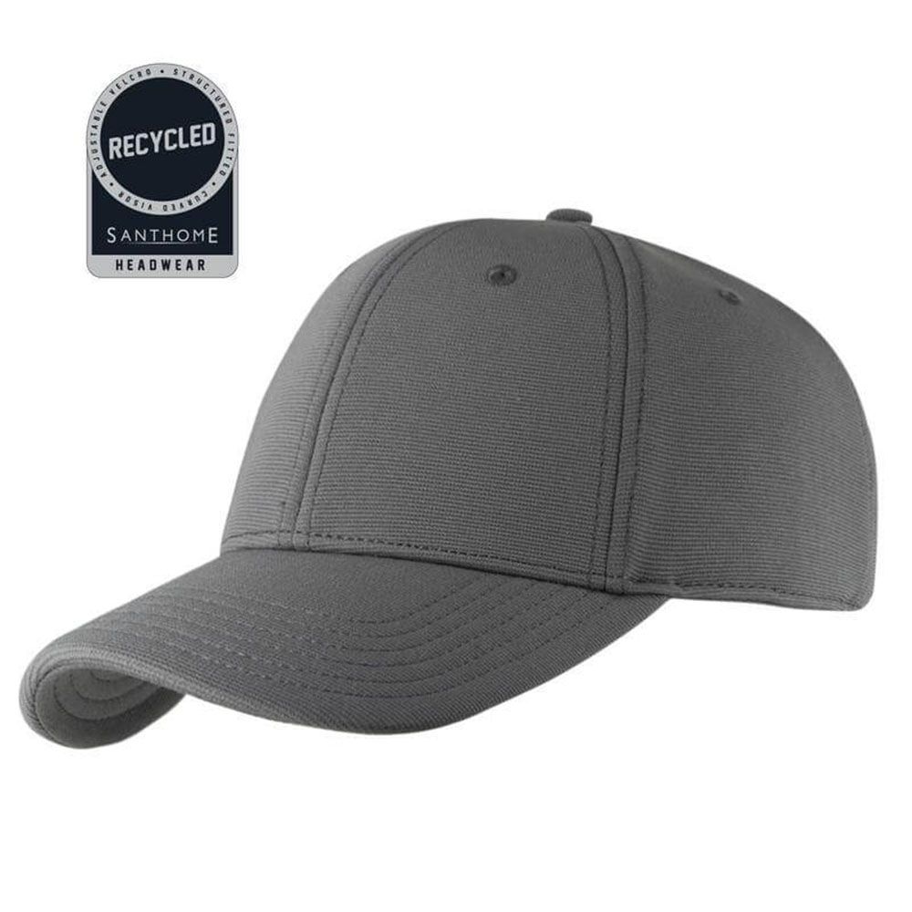 Santhome - Titan Recycled 6 Panel Adjustable Cap - Dark Grey