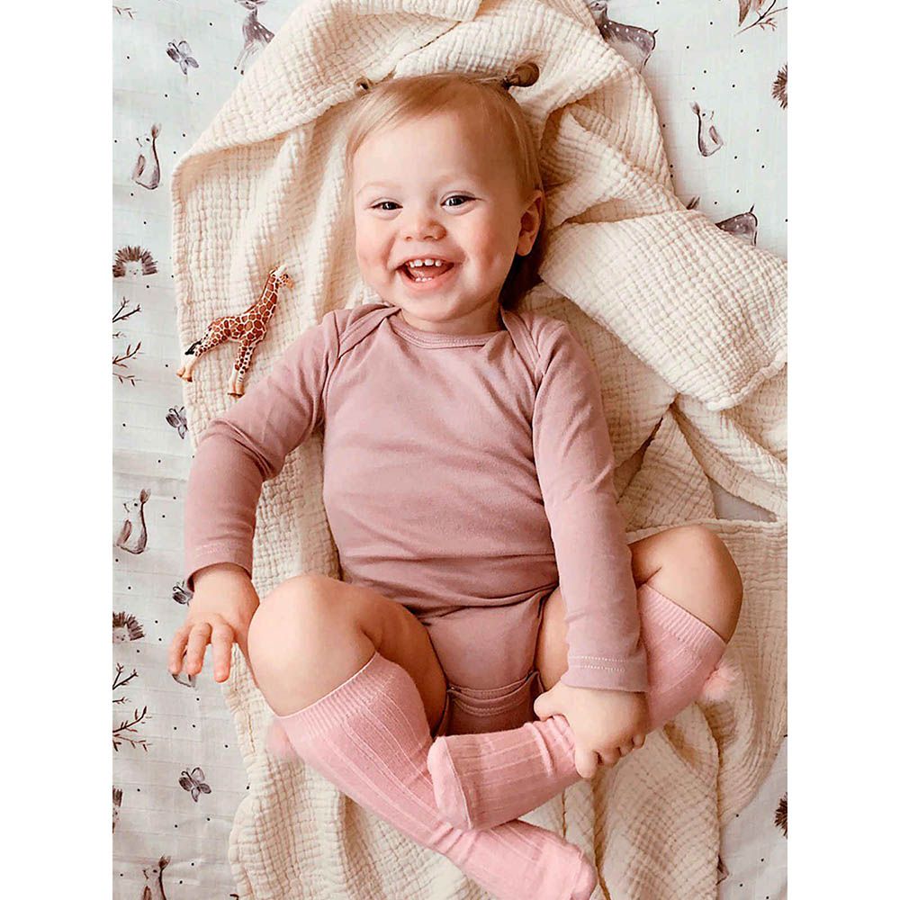 Mjolk - Long Sleeves Bodysuit - Desert Rose