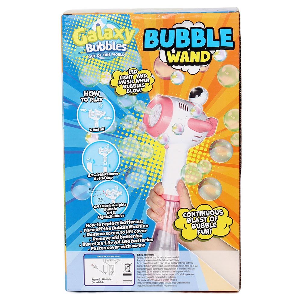 Galaxy Bubbles - Airplane Bubble Wand With 220ml Bubble Solution 1pc - Color May Vary