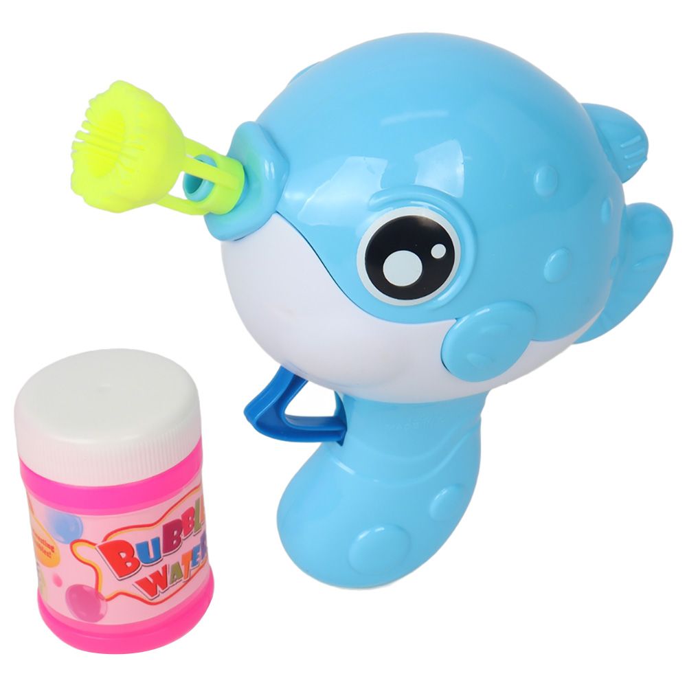 Galaxy Bubbles - Friction Fish Bubble Blower With 50ml Bubble Solution 1pc - Color May Vary