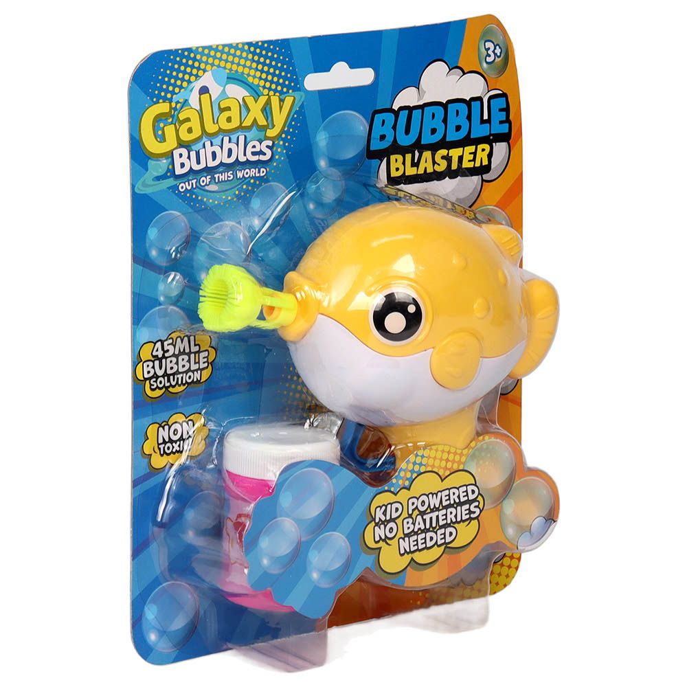 Galaxy Bubbles - Friction Fish Bubble Blower With 50ml Bubble Solution 1pc - Color May Vary