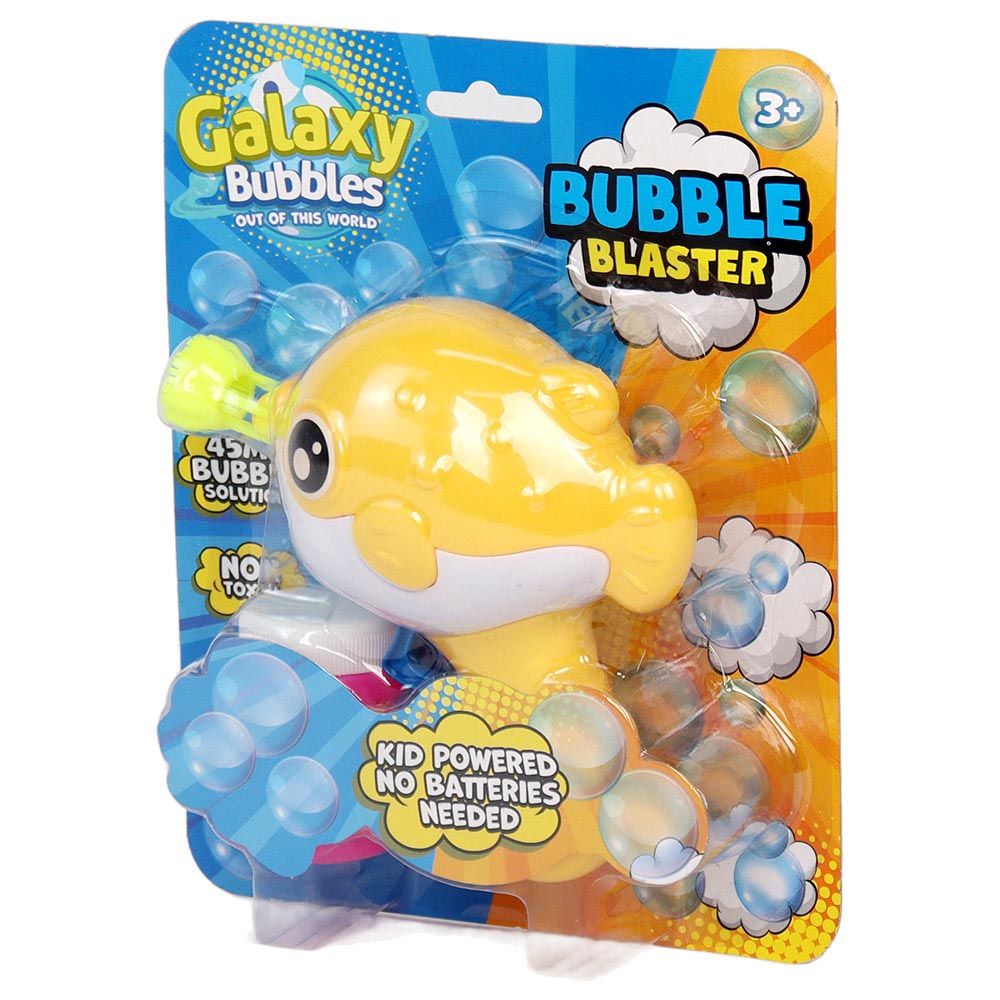 Galaxy Bubbles - Friction Fish Bubble Blower With 50ml Bubble Solution 1pc - Color May Vary