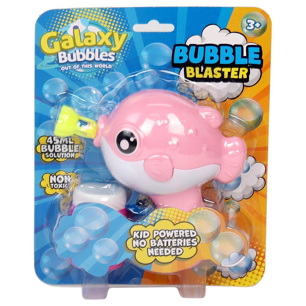 Galaxy Bubbles - Friction Fish Bubble Blower With 50ml Bubble Solution 1pc - Color May Vary