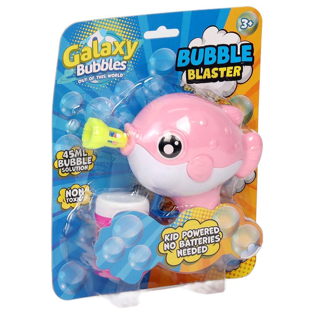 Galaxy Bubbles - Friction Fish Bubble Blower With 50ml Bubble Solution 1pc - Color May Vary