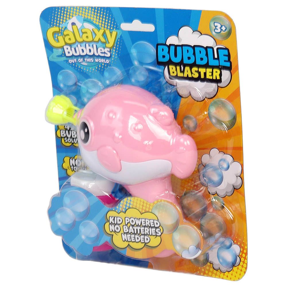 Galaxy Bubbles - Friction Fish Bubble Blower With 50ml Bubble Solution 1pc - Color May Vary