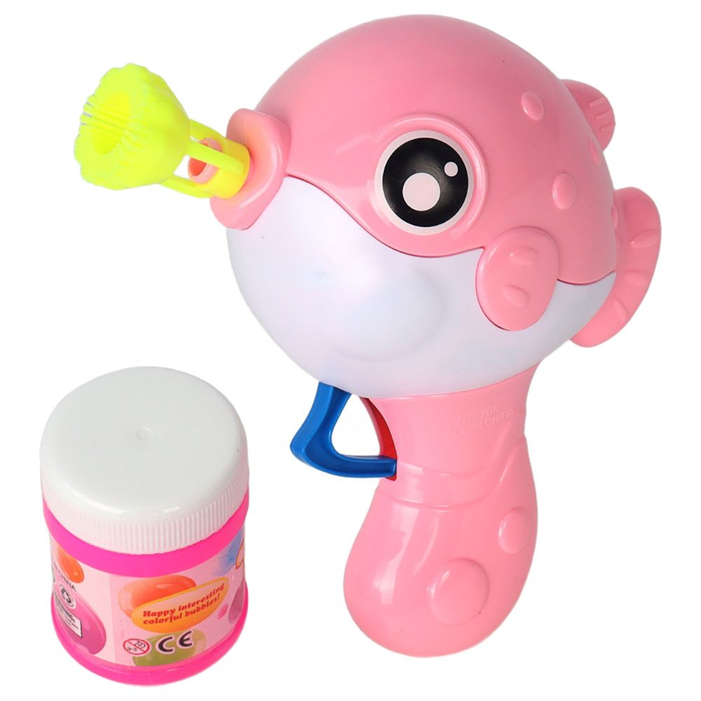 Galaxy Bubbles - Friction Fish Bubble Blower With 50ml Bubble Solution 1pc - Color May Vary