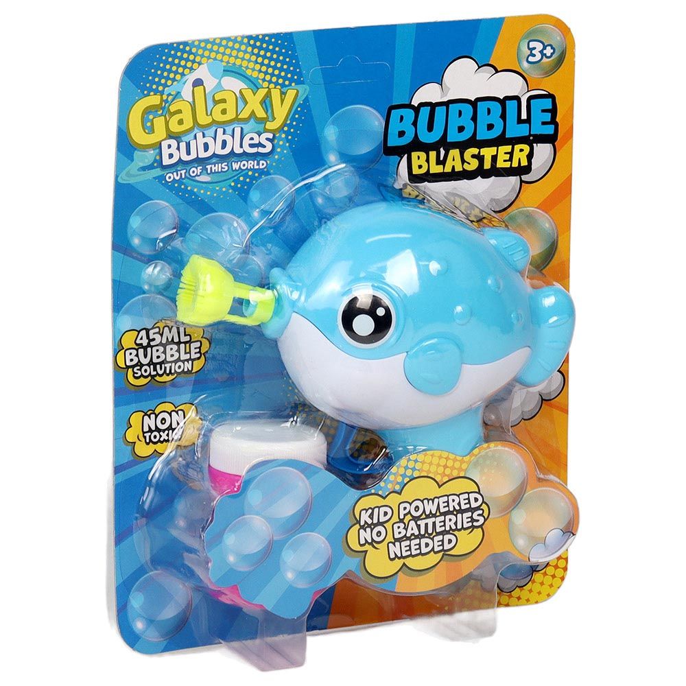 Galaxy Bubbles - Friction Fish Bubble Blower With 50ml Bubble Solution 1pc - Color May Vary