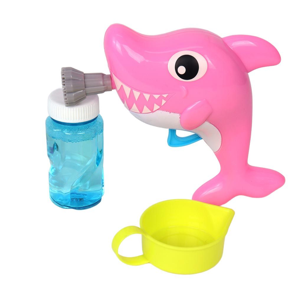 Galaxy Bubbles - Friction Shark Bubble Blower With 50ml Bubble Solution 1pc - Color May Vary