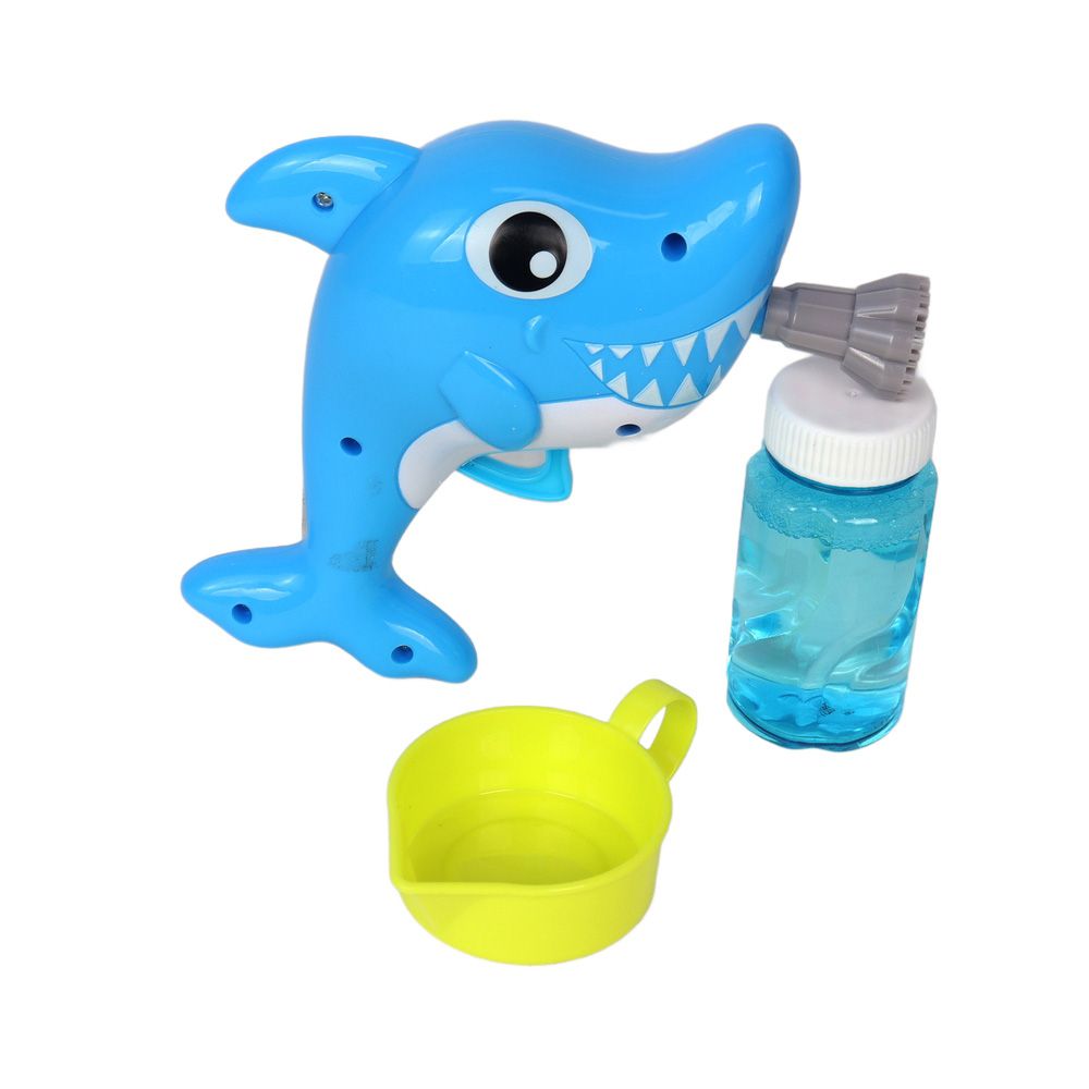 Galaxy Bubbles - Friction Shark Bubble Blower With 50ml Bubble Solution 1pc - Color May Vary