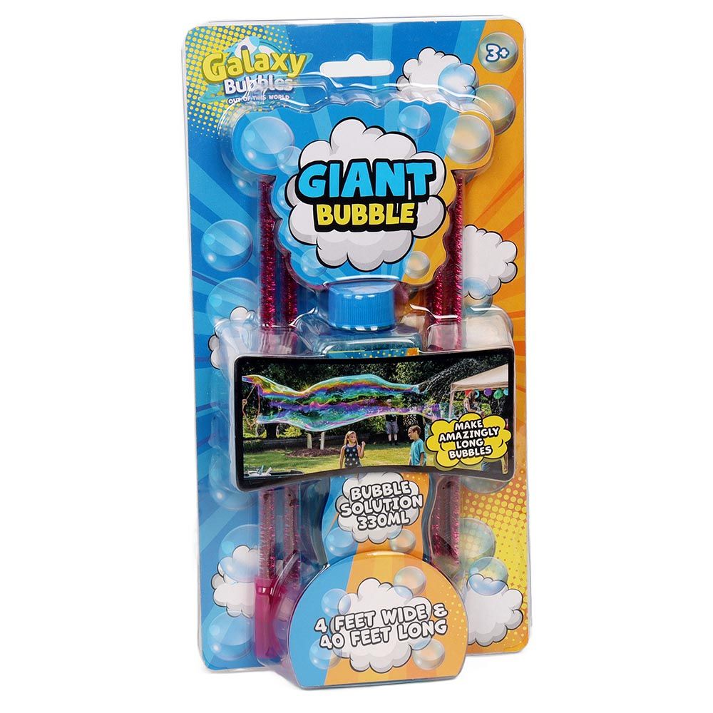 Galaxy Bubbles - Deluxe Giant Bubble Making Kit 330ml Bubble Solution