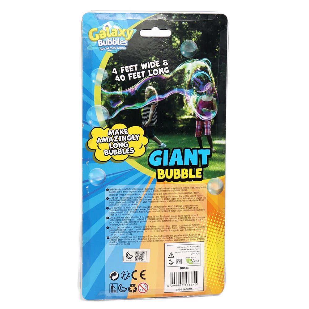 Galaxy Bubbles - Deluxe Giant Bubble Making Kit 330ml Bubble Solution