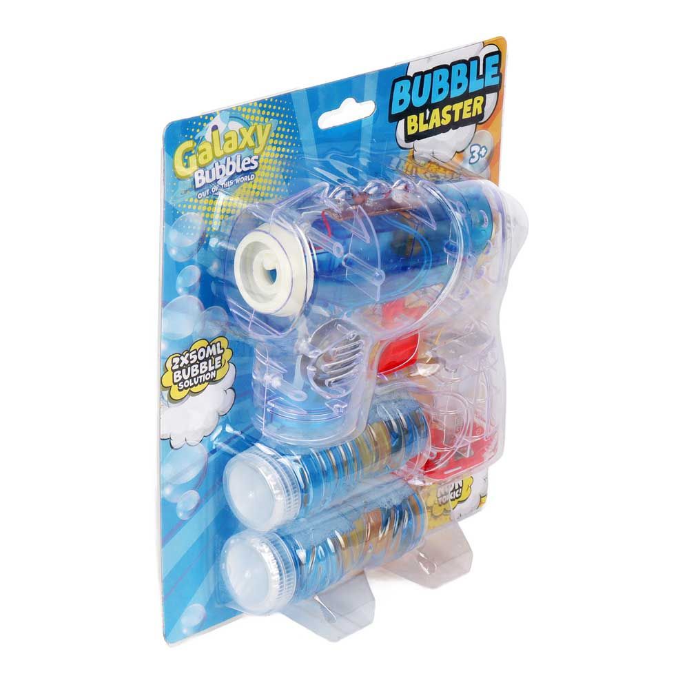 Galaxy Bubbles - Transparent Laser Bubble Blaster With 2x50ml Bubble Solution