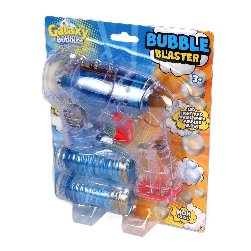 Galaxy Bubbles - Transparent Laser Bubble Blaster With 2x50ml Bubble Solution