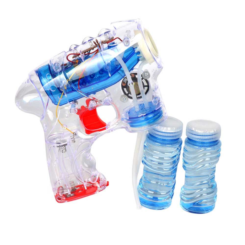 Galaxy Bubbles - Transparent Laser Bubble Blaster With 2x50ml Bubble Solution