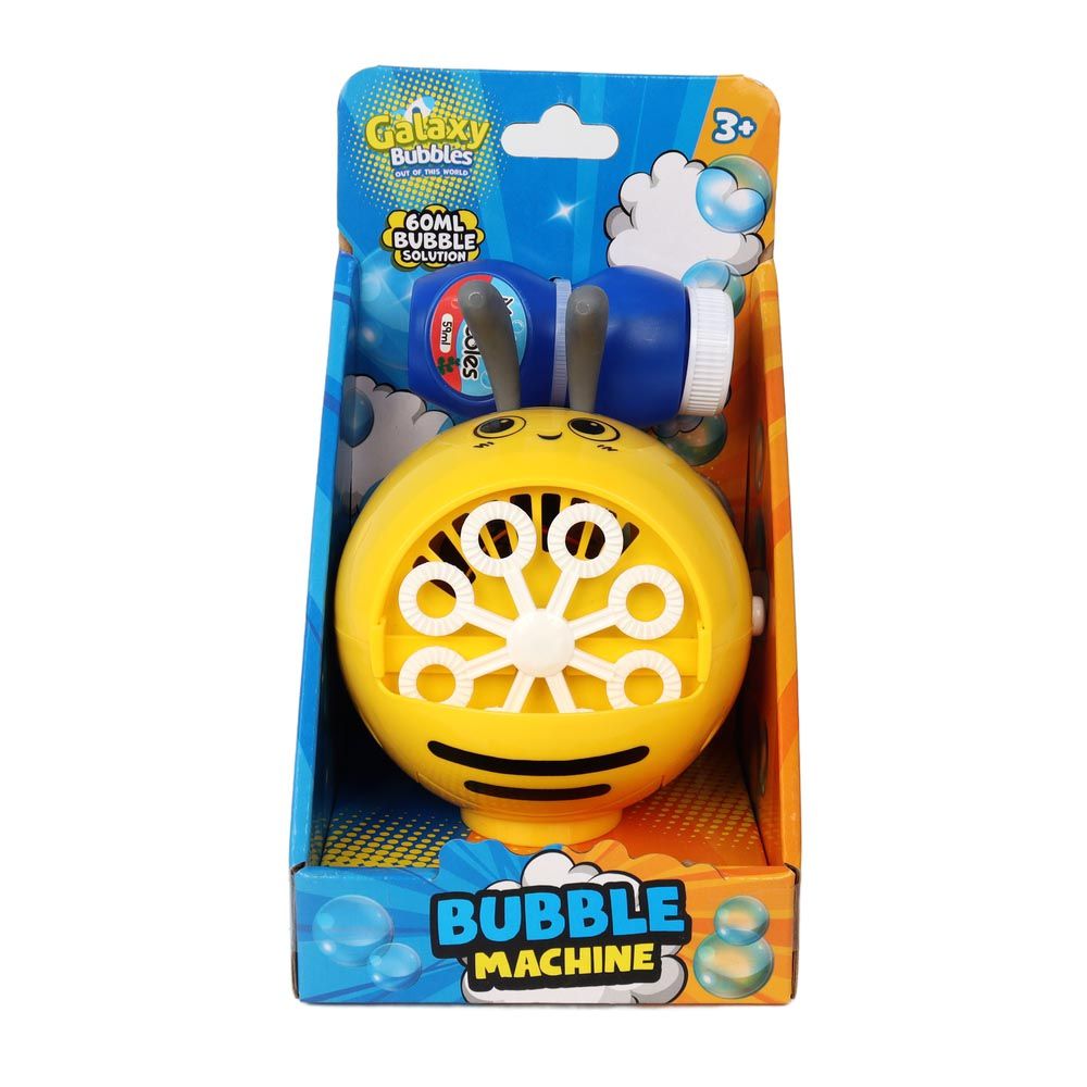 Galaxy Bubbles - Bee Bubble Machine With 60ml Bubble Solution