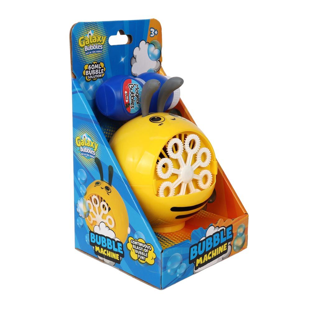 Galaxy Bubbles - Bee Bubble Machine With 60ml Bubble Solution