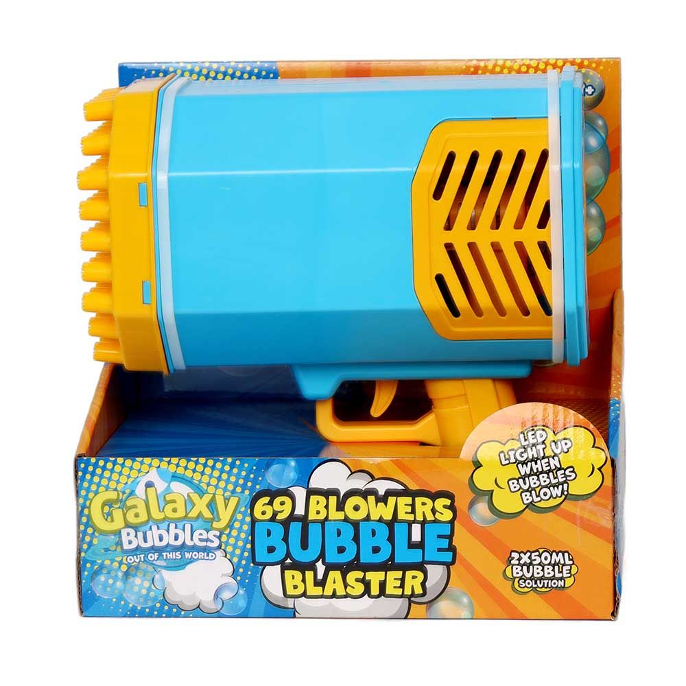 Galaxy Bubbles - 69 Blower Bubble Blaster With 2x50ml Bubble Solution