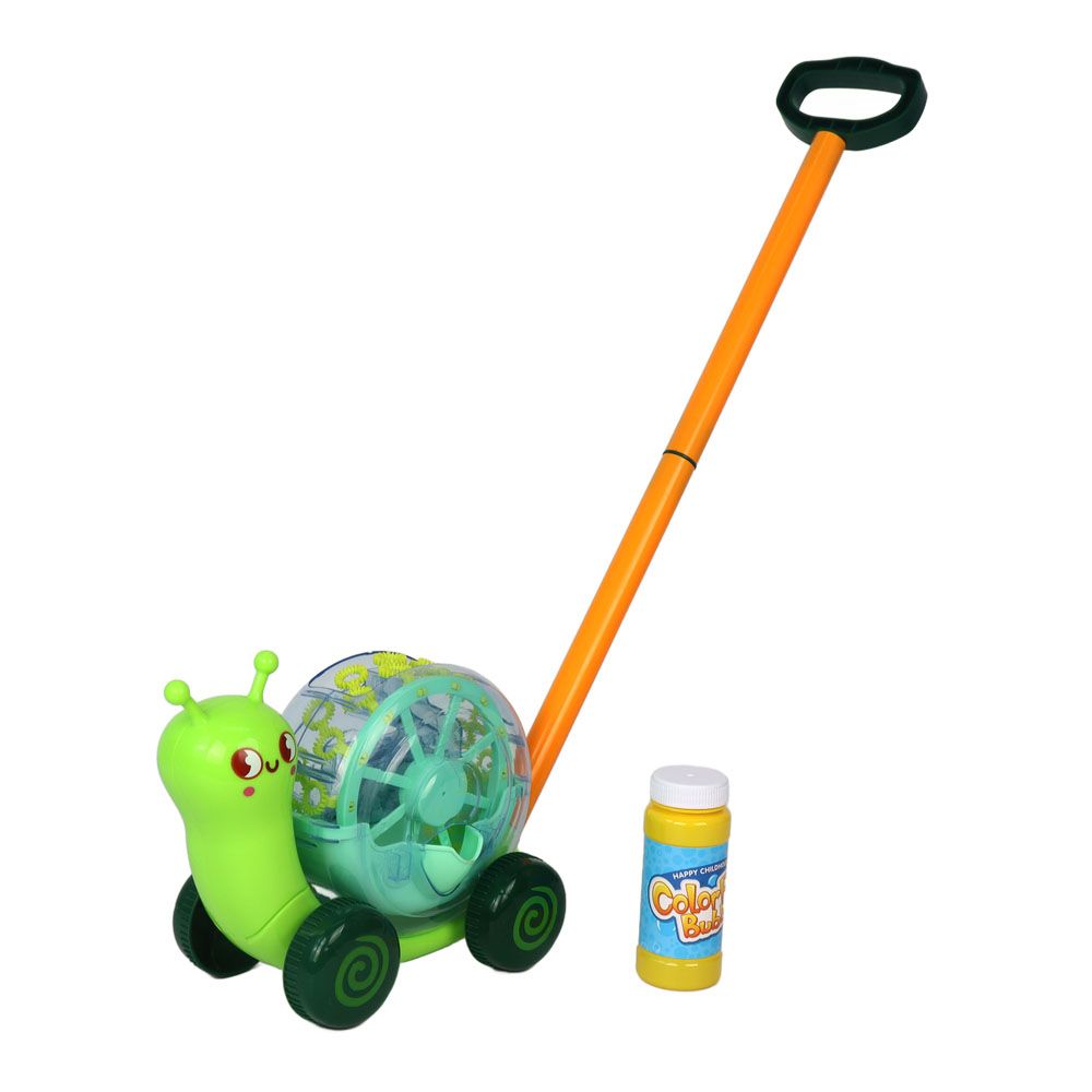 Galaxy Bubbles - Snails Bubble Blowers With 118ml Bubble Solution 1pc - Color May Vary