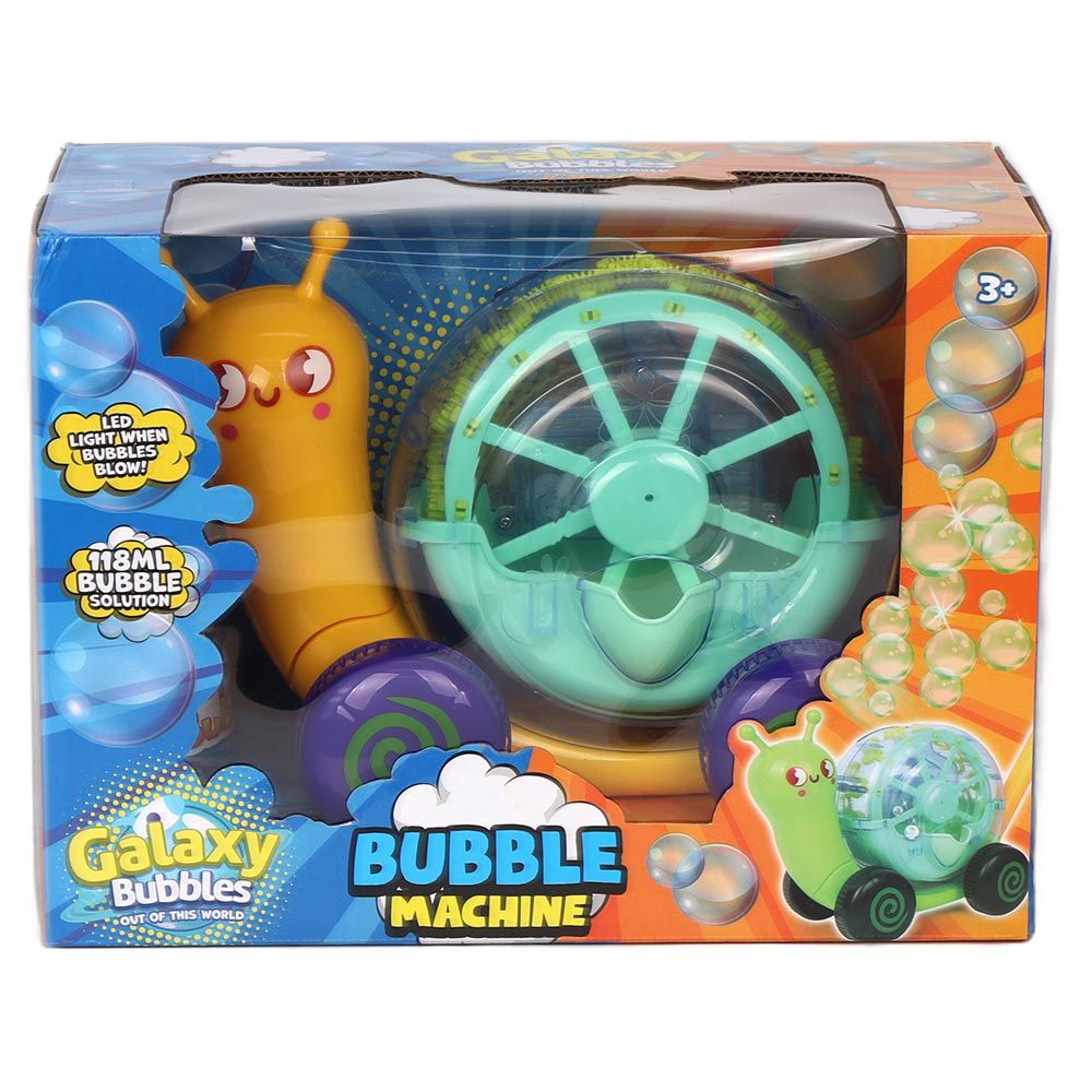 Galaxy Bubbles - Snails Bubble Blowers With 118ml Bubble Solution 1pc - Color May Vary