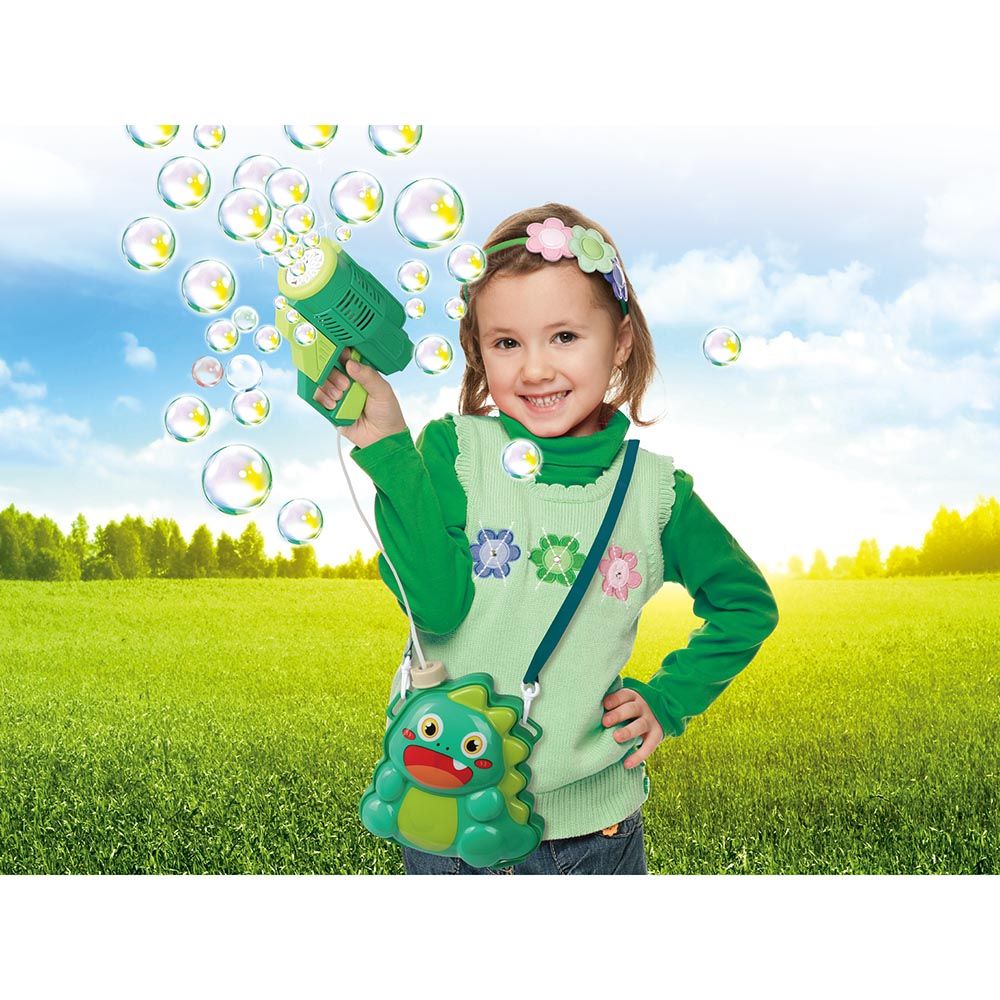 Galaxy Bubbles - Dino Bubble Backpack With 150ml Bubble Solution