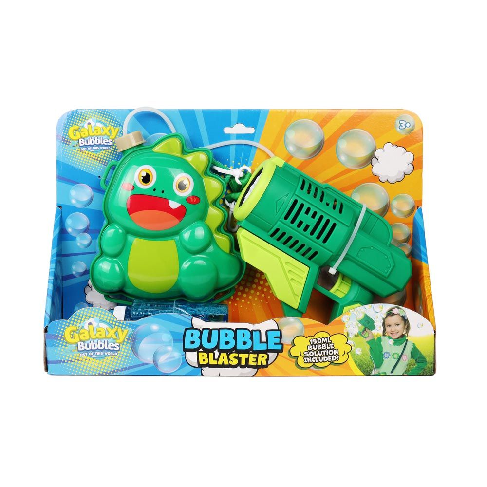 Galaxy Bubbles - Dino Bubble Backpack With 150ml Bubble Solution