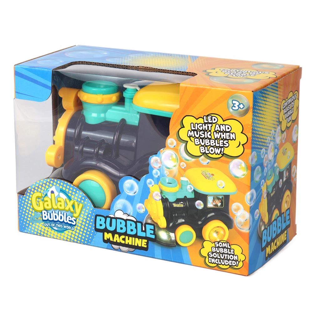 Galaxy Bubbles - Bubble Steam Train Engine With 50ml Bubble Solution