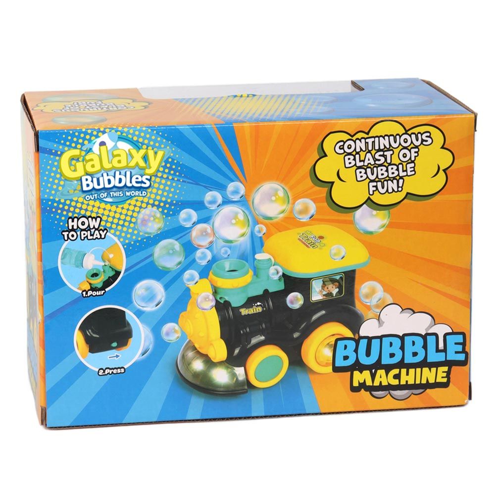 Galaxy Bubbles - Bubble Steam Train Engine With 50ml Bubble Solution