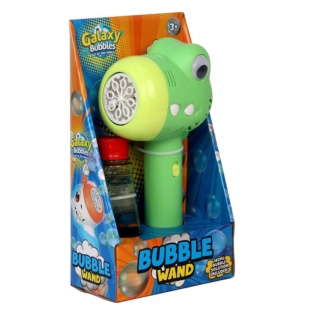 Galaxy Bubbles - Crocodile Bubble Wand With 180ml Bubble Solution