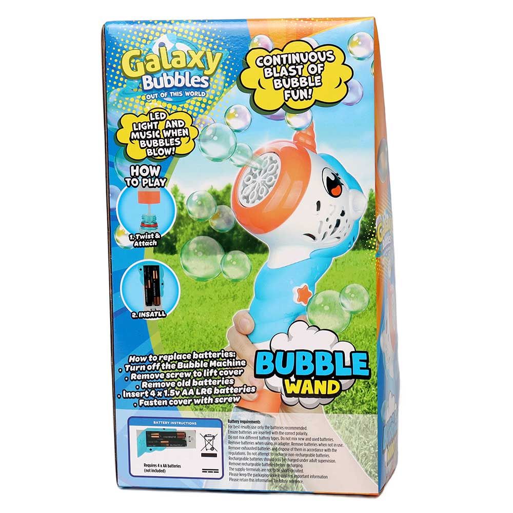 Galaxy Bubbles - Crocodile Bubble Wand With 180ml Bubble Solution