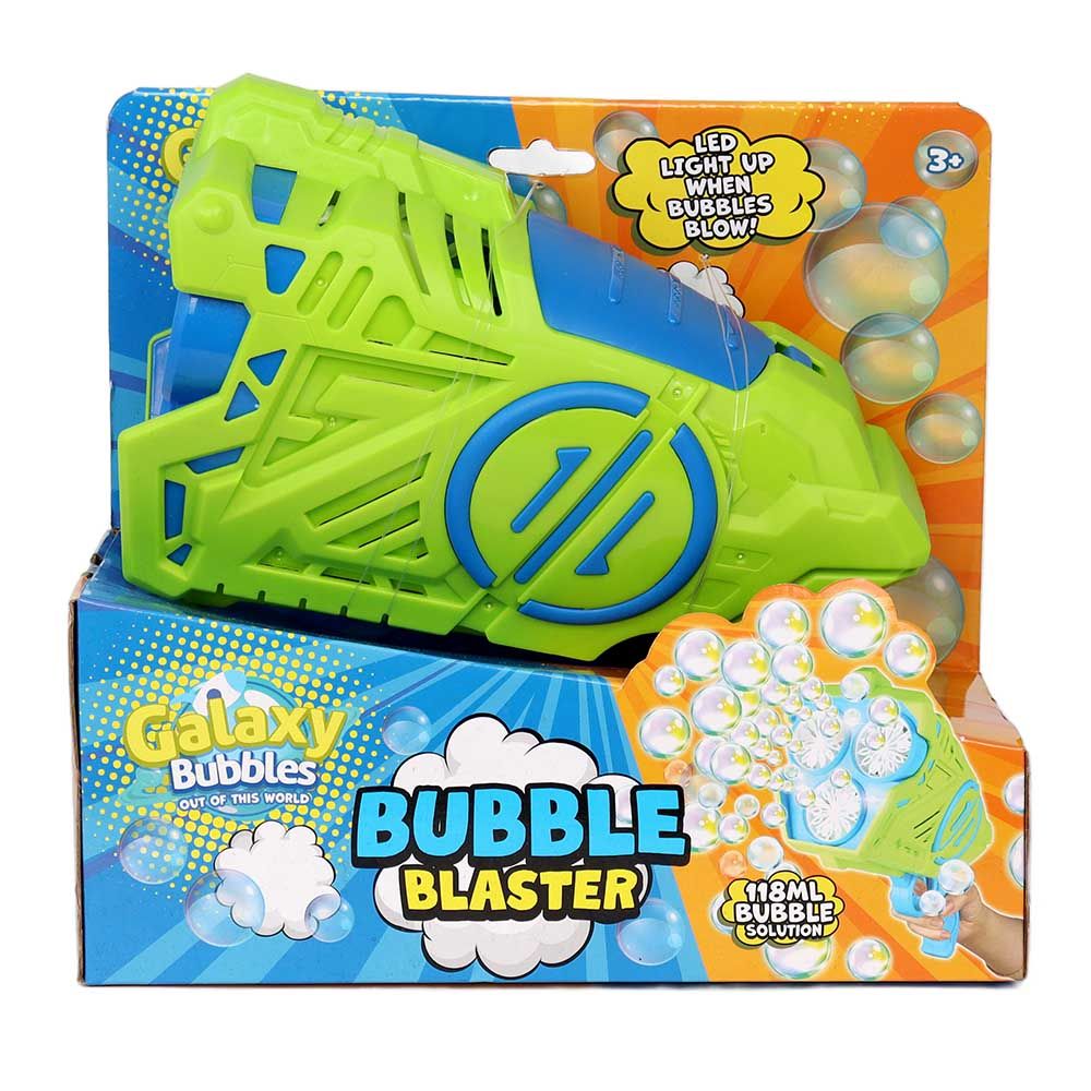 Galaxy Bubbles - Bubble Blaster With 42 Blowers And 118ml Bubble Solution 1pc - Color May Vary