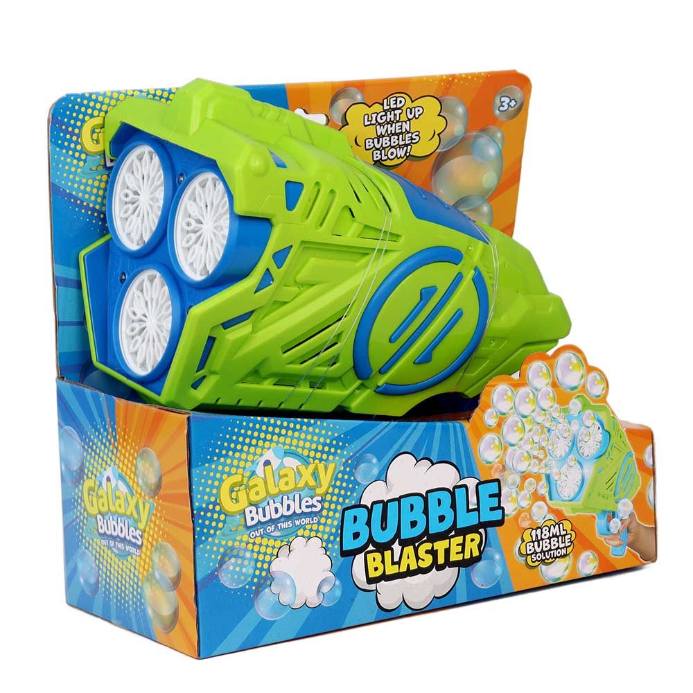 Galaxy Bubbles - Bubble Blaster With 42 Blowers And 118ml Bubble Solution 1pc - Color May Vary