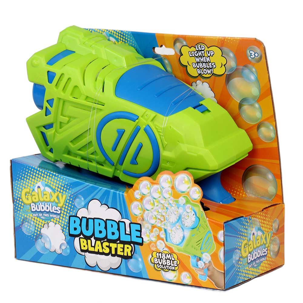 Galaxy Bubbles - Bubble Blaster With 42 Blowers And 118ml Bubble Solution 1pc - Color May Vary