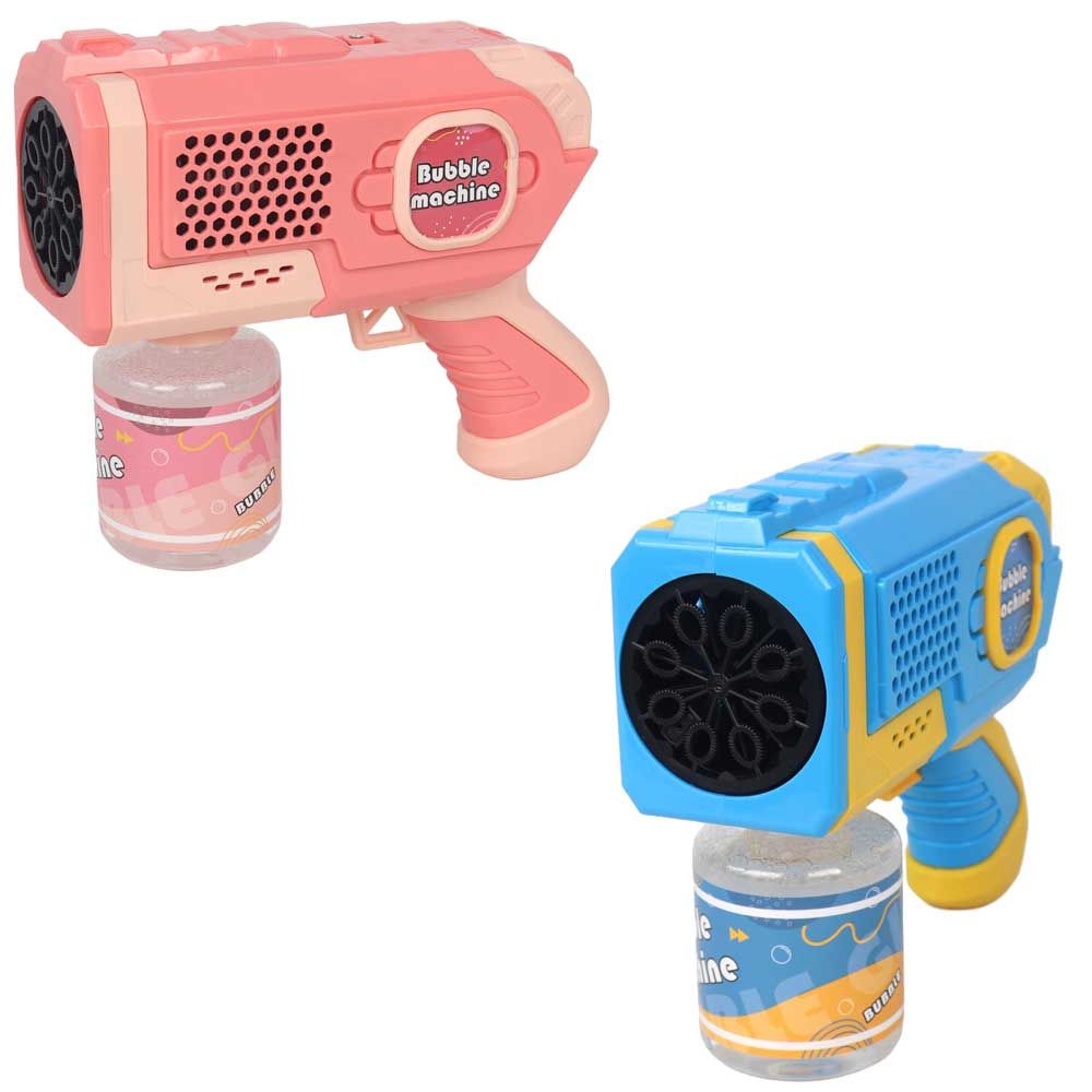 Galaxy Bubbles - Light Up Bubble Blaster With 80ml Bubble Solution 1pc - Color May Vary