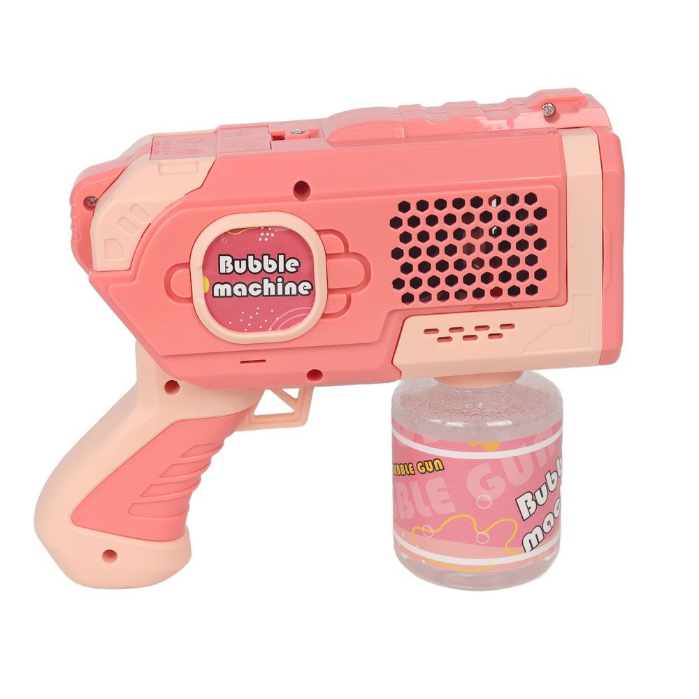 Galaxy Bubbles - Light Up Bubble Blaster With 80ml Bubble Solution 1pc - Color May Vary