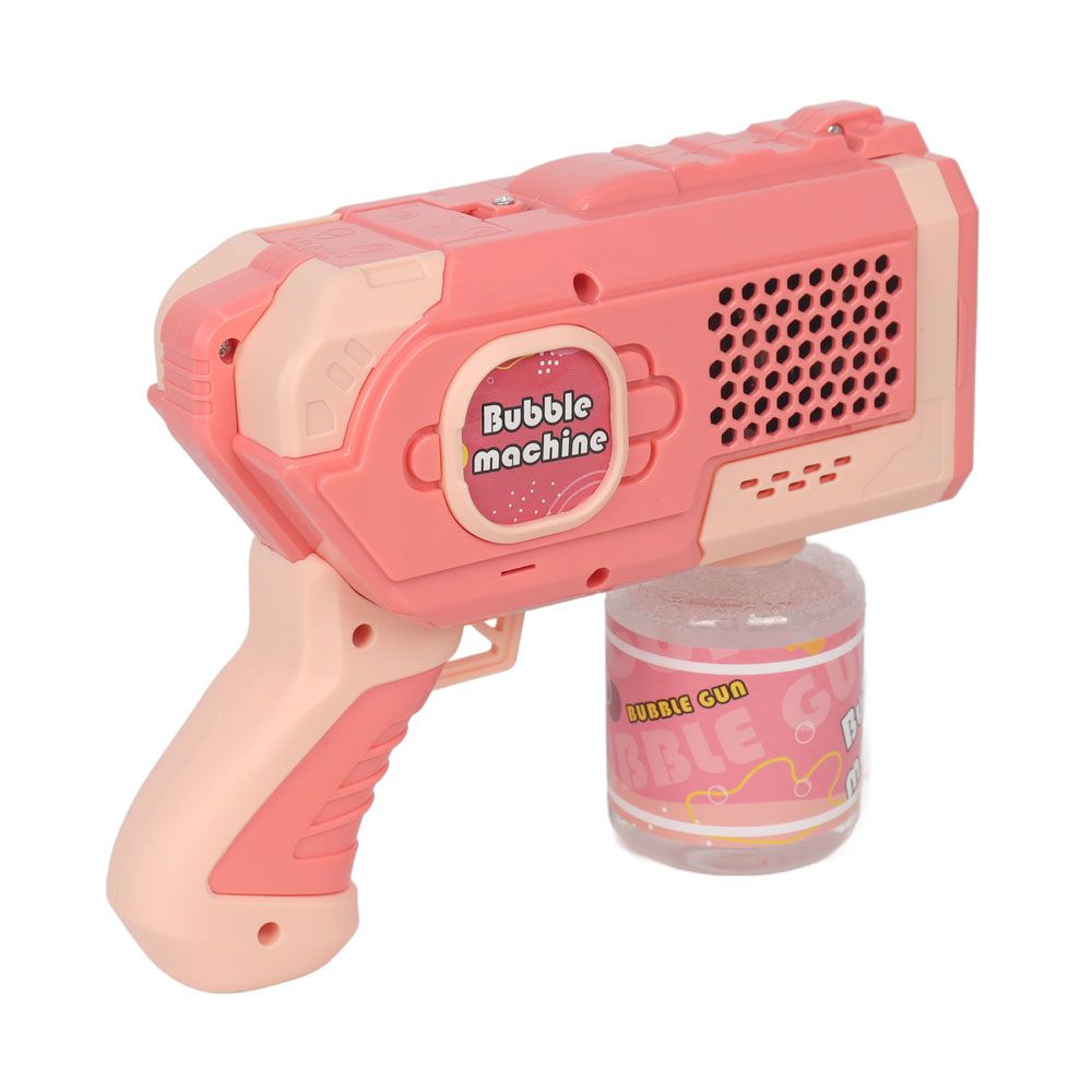 Galaxy Bubbles - Light Up Bubble Blaster With 80ml Bubble Solution 1pc - Color May Vary