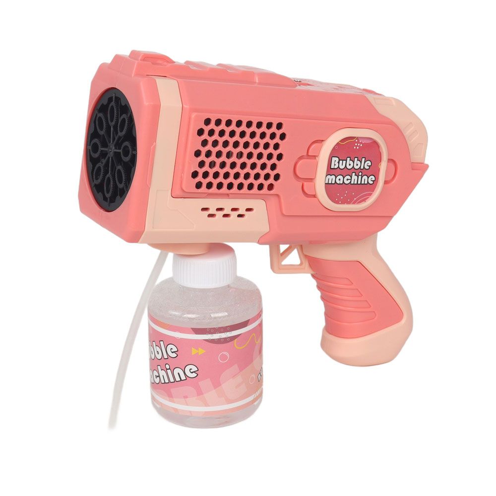 Galaxy Bubbles - Light Up Bubble Blaster With 80ml Bubble Solution 1pc - Color May Vary